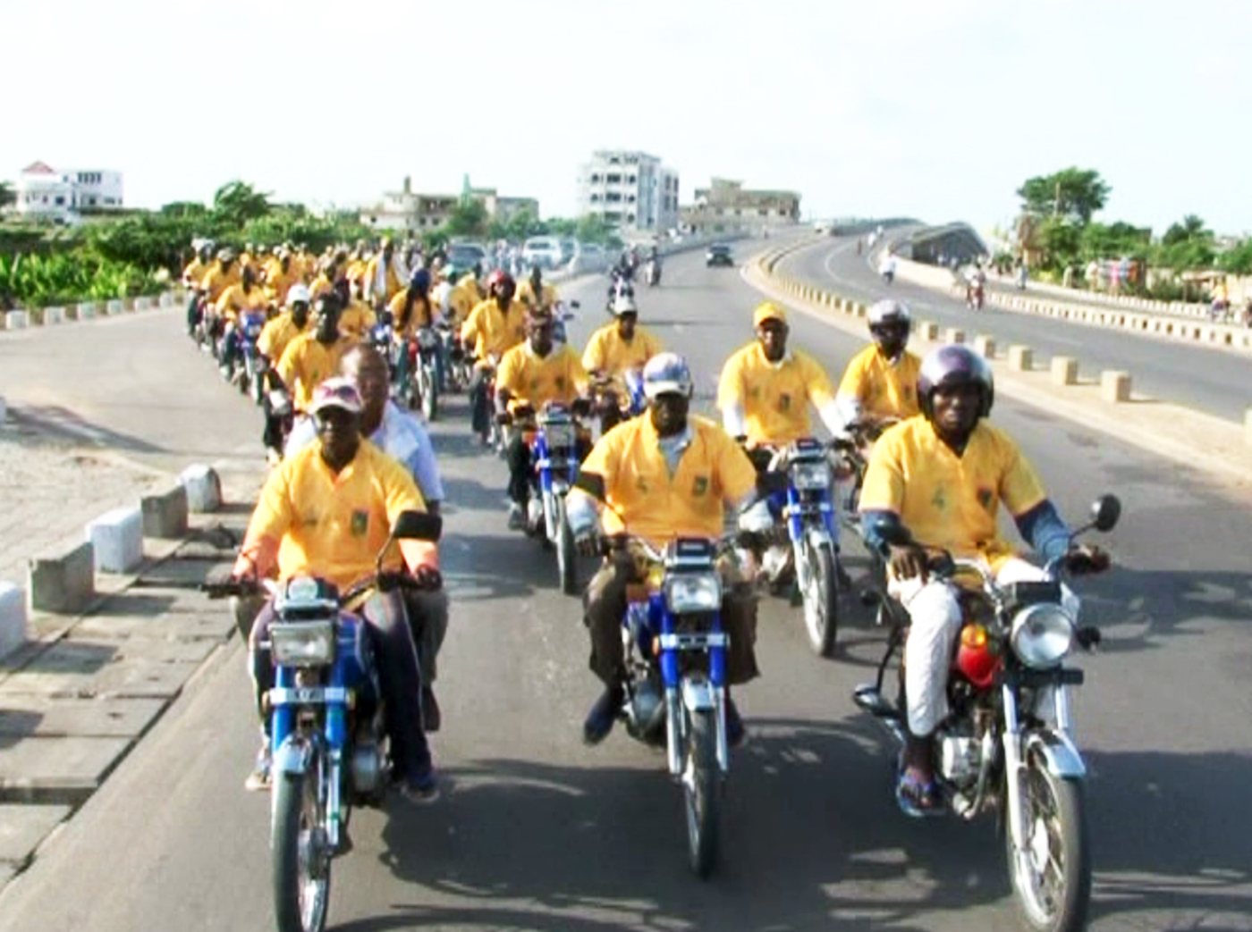 Meschac Gaba - Bibliothèque Roulante - procession view Cotonou, 2012, 2012